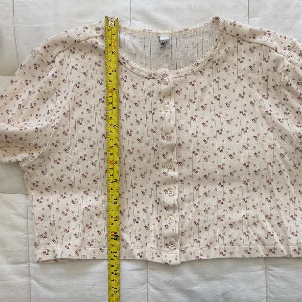 Cou Cou Intimates - English Rose - Cropped Cardi - Medium - Like New! - Picture 11 of 11
